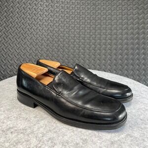Mezlan Black Penny Loafers Slip On‎ Leather Men's Dress Shoes Size 12 Made Spain